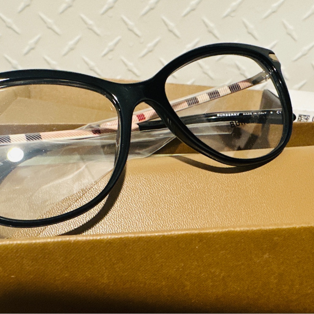 Burberry Black Oversized Square Glasses